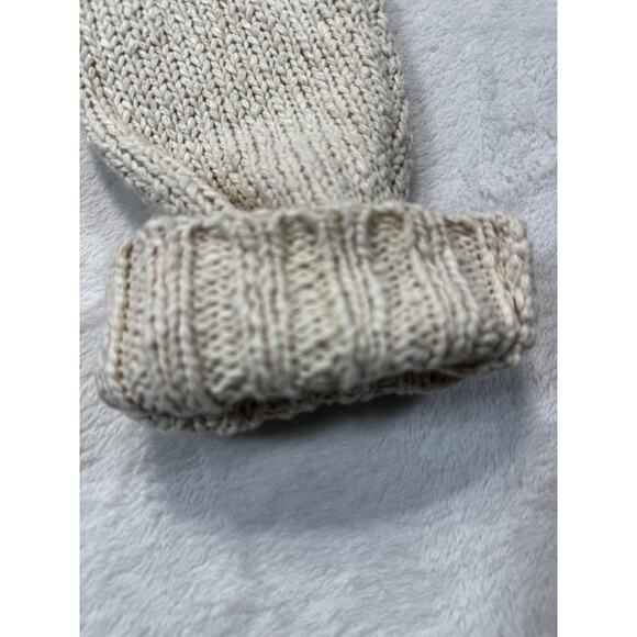 Pilcro Embroidered Knit Hoodie Aztec Boho Artisan Cream Multicolor Trim SZ S - Picture 10 of 12